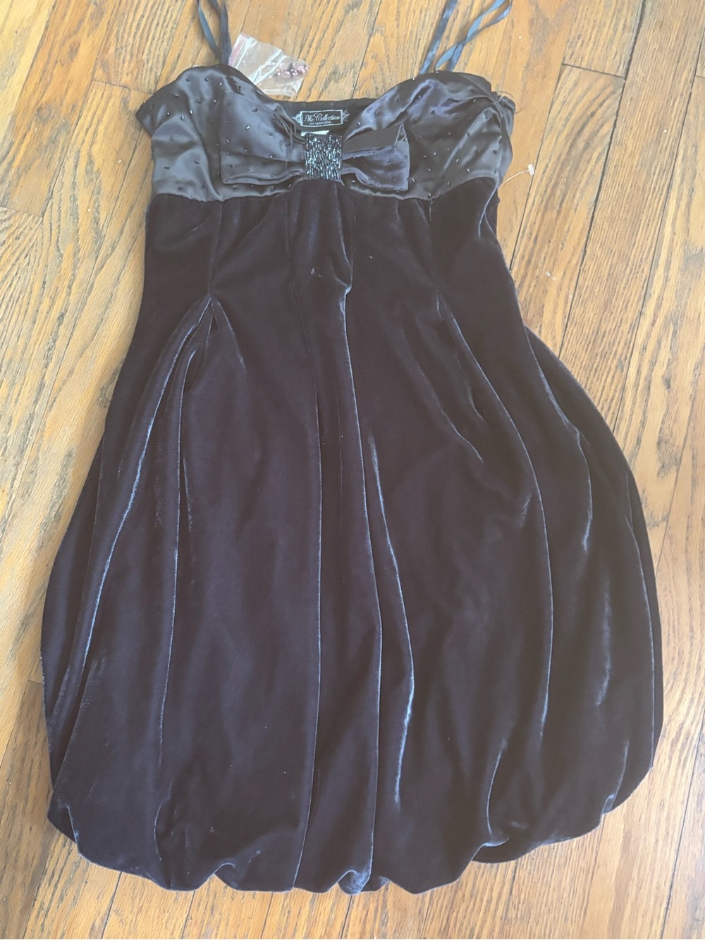 Strapless Velvet Cocktail Dress in Deep Plum